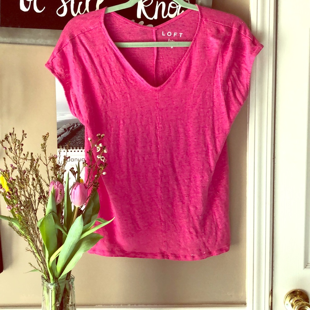 Linen v-tee